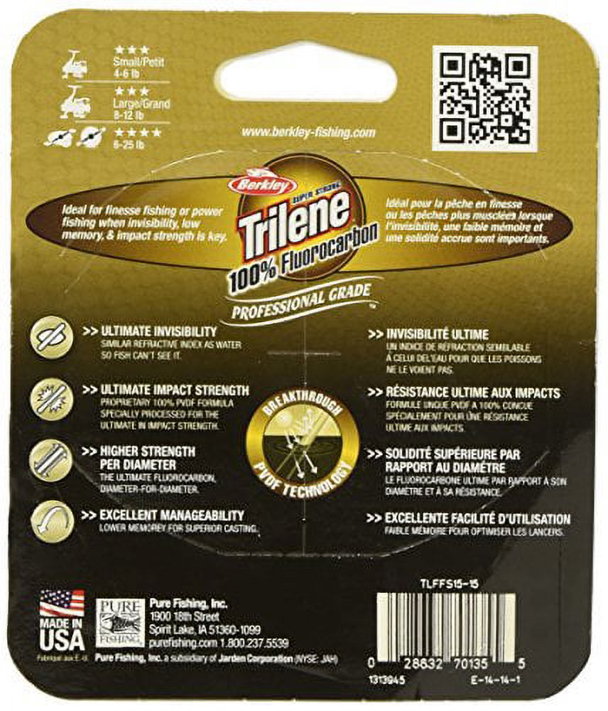 100% Fluorocarbon Clear 6lb Fishing Line I87150