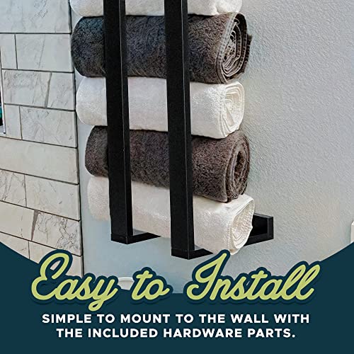 White Blanket Wall Rack H50545
