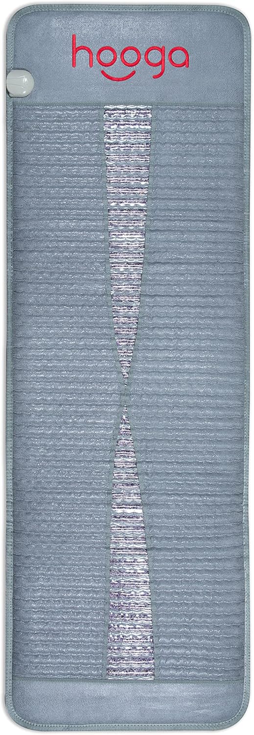 Far Infrared Amethyst Heating Mat Pad, 72x24 Inch, 19 Layers, Adjustable Heat 86°-158°F, Carrying Case, Sweat Proof Cover L376154