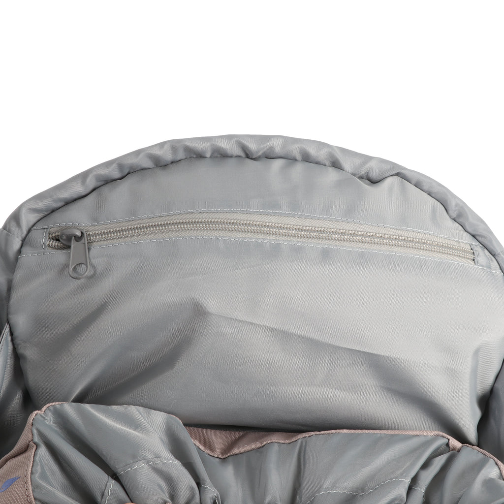 Tan 50 Liter Backpack with Adjustable Compression Straps B71889