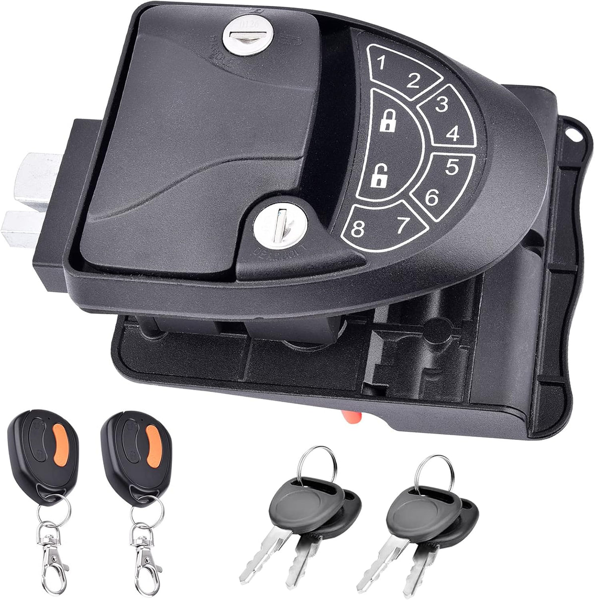 RV Keyless Entry Door Lock with Backlit Keypad and 2 Key Fobs R52107