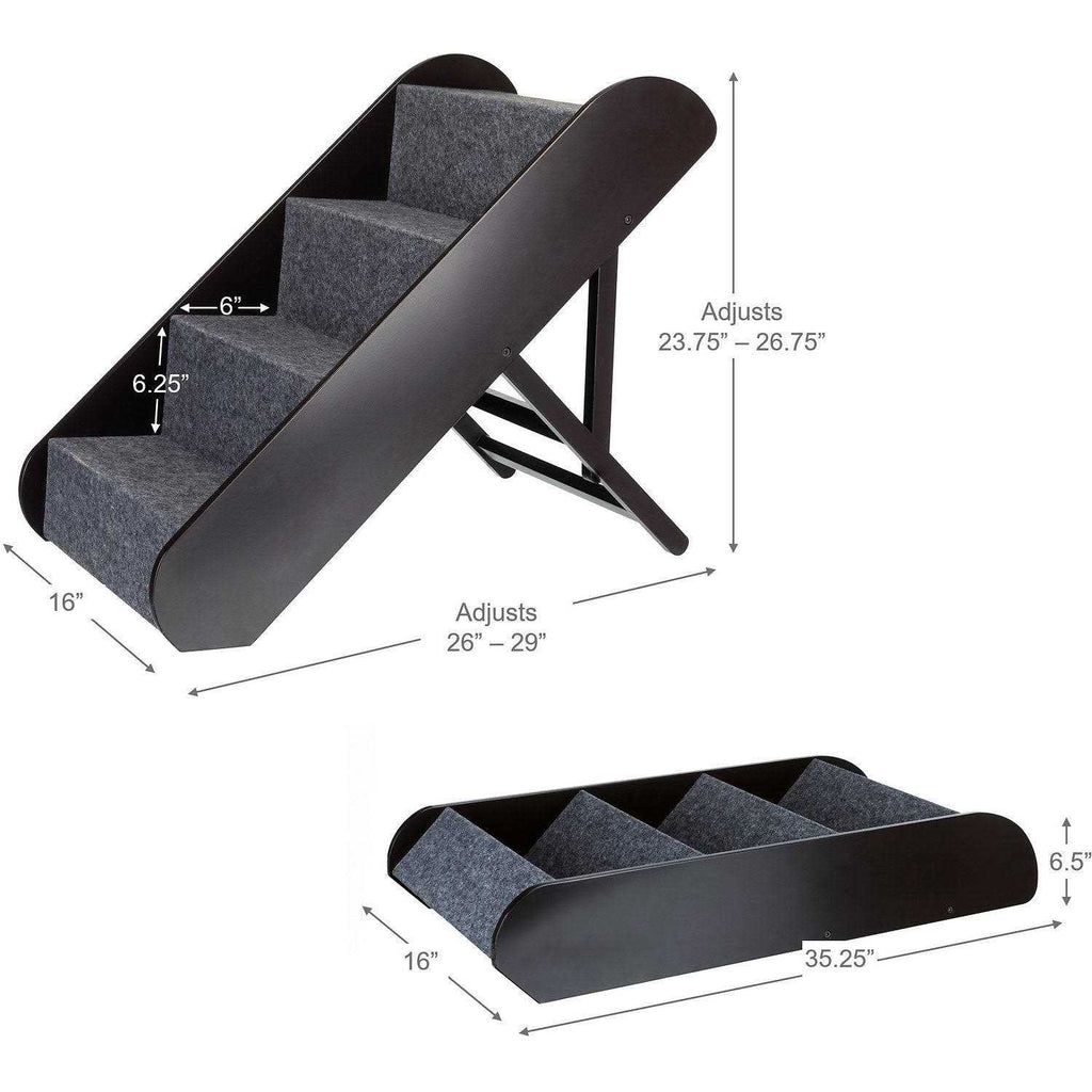 Adjustable 4-Step Pet Stairs V193336