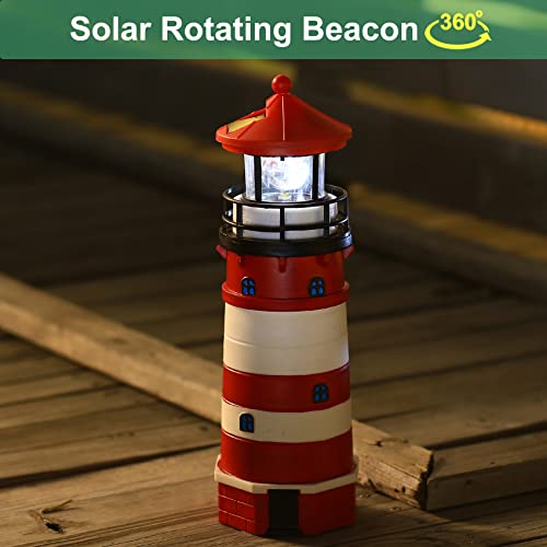 Solar LED Lighthouse Lamp Outdoor Decorative F11587