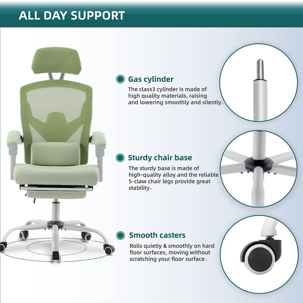 Ergonomic Mesh Office Chair with Lumbar Support E626