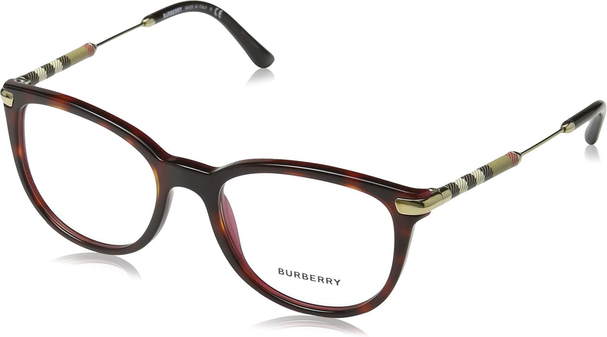 Havana Bordeaux Plastic Square Eyeglasses X8103