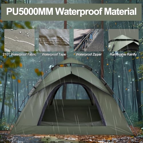 2-3 Person Instant Pop Up Camping Tent C37959