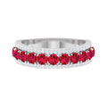 14K White Gold Anniversary Ring with Diamond Accent Q37860