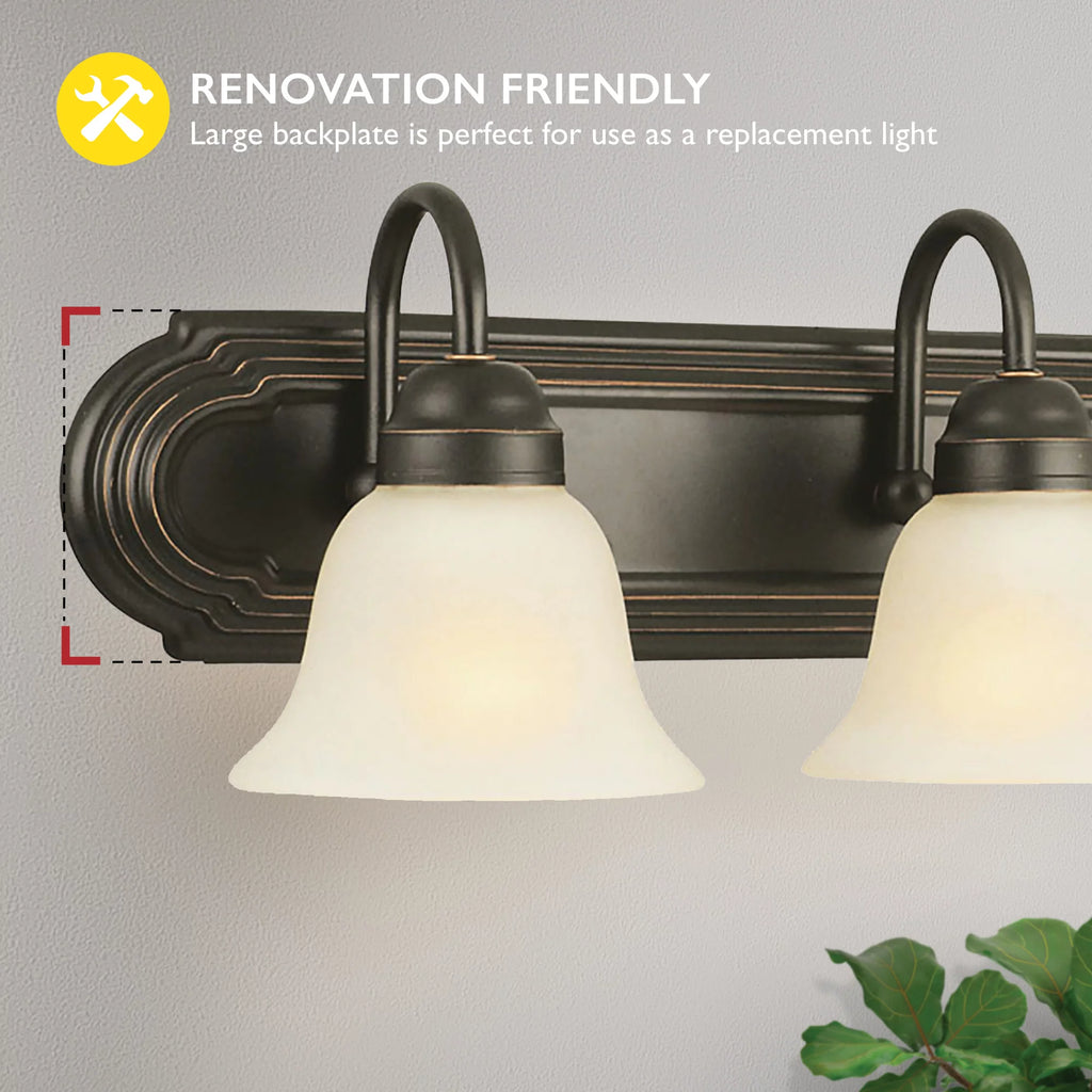 3-Light Frosted Glass Vanity Light Q31754