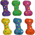 Small Latex Polka-Dot Bone Dog Toy M69158