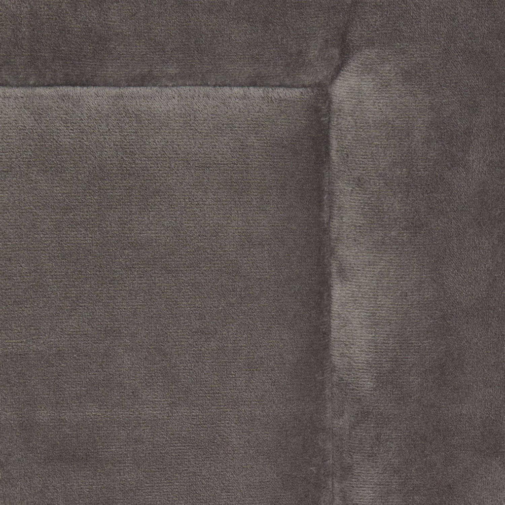 Dark Grey Velvet Dog Crate Mat and Pet Bed Y32318