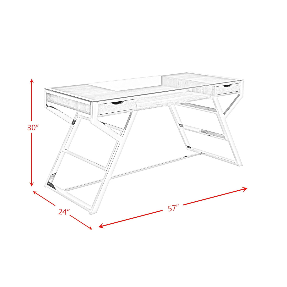 White Desk O29186