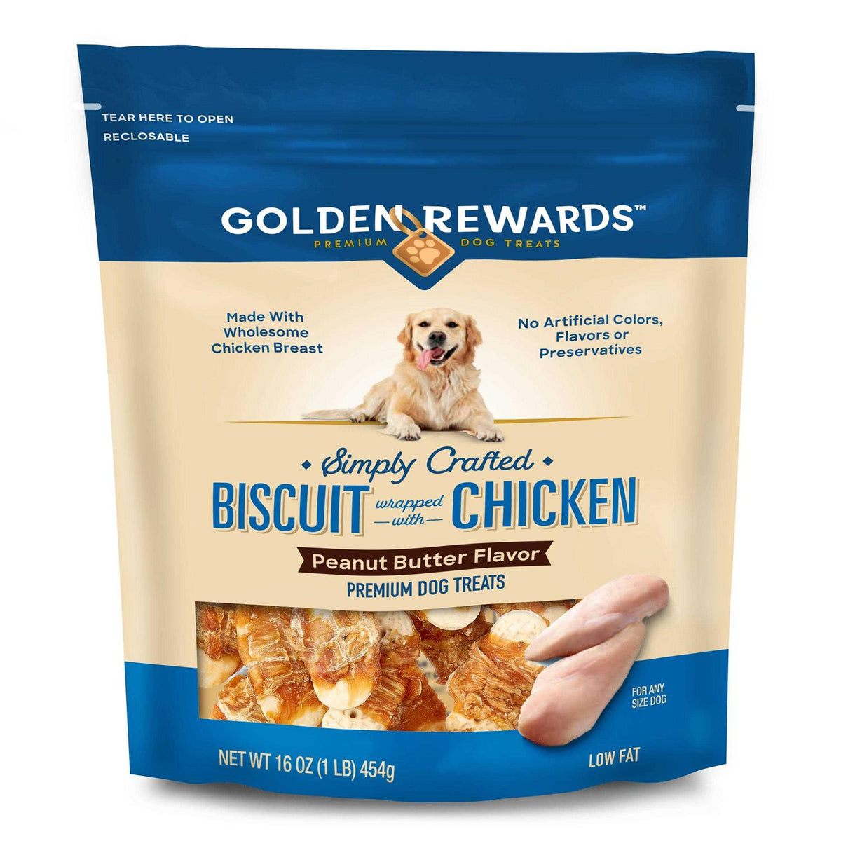 Peanut Butter Flavor Chicken Dog Treats Z2644