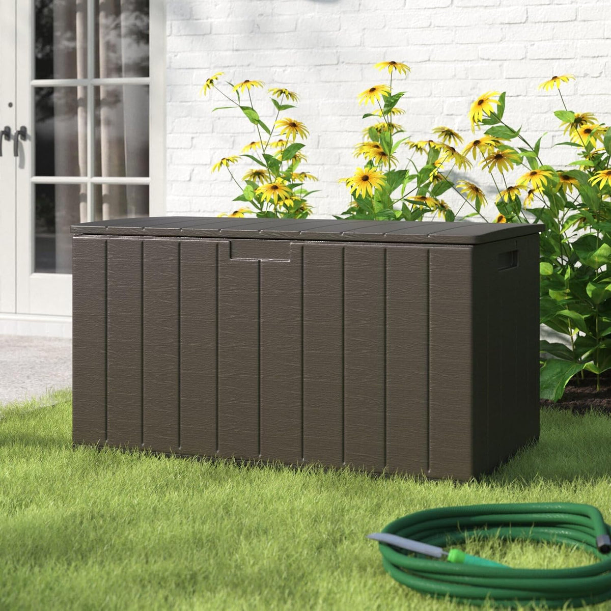 130 Gallon Outdoor Storage Deck Box V41849
