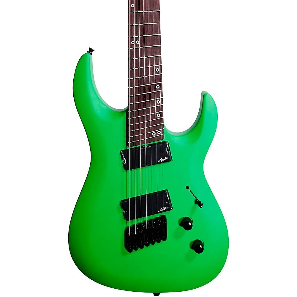 7-String Electric Guitar Neon Green N1211