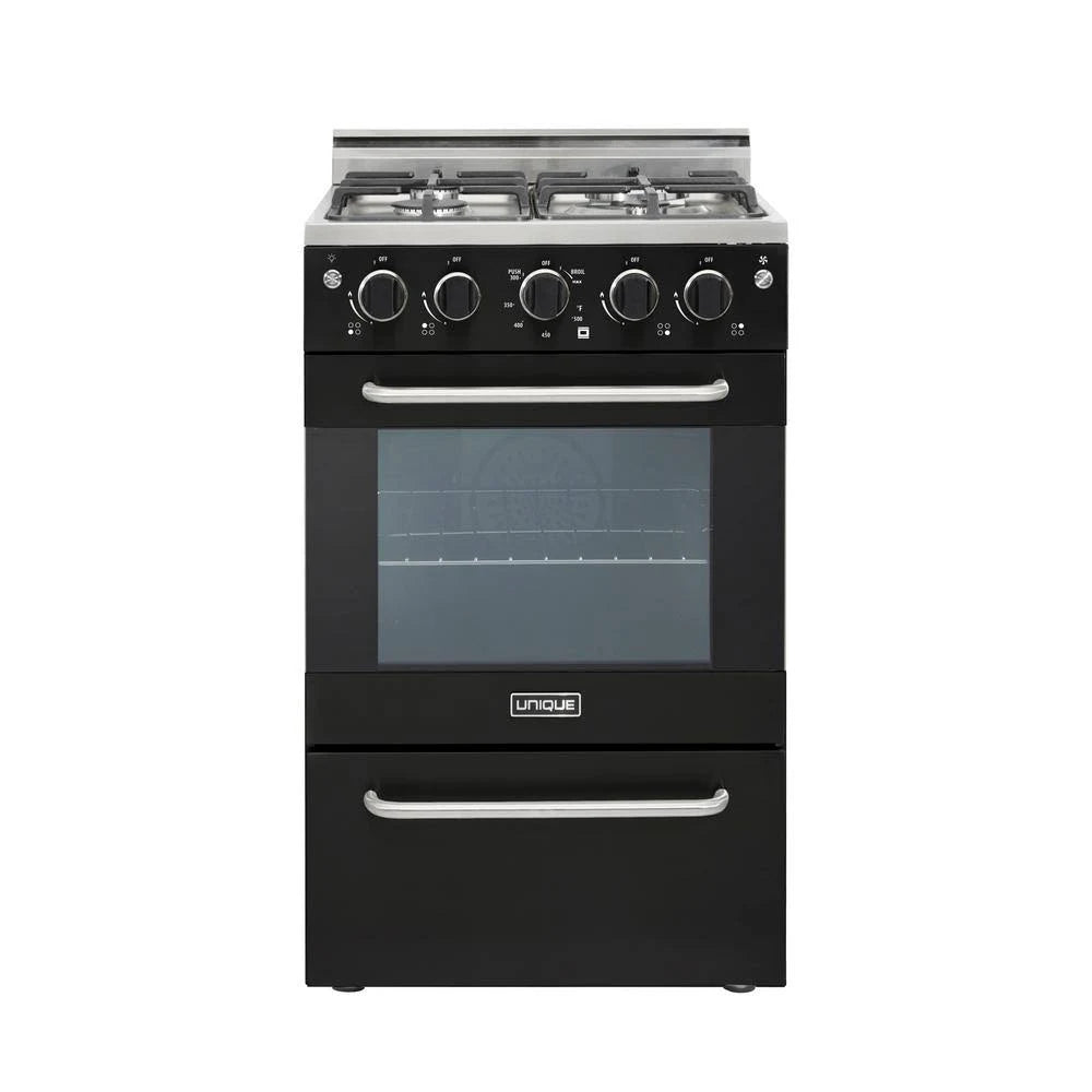 20 in. 1.6 Cu. ft. Gas Convection Range with 4 Burners O527