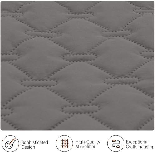 Oversized Sofa Slipcover Dark Grey Light Grey A3853