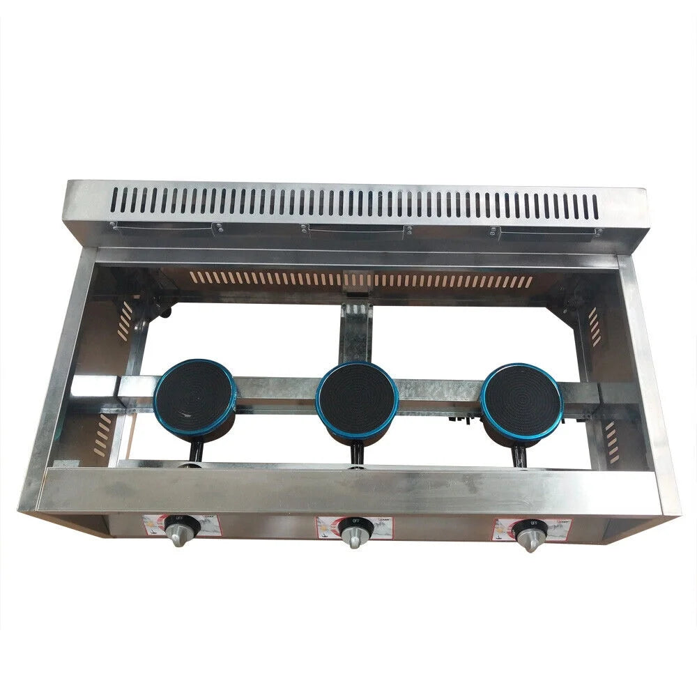 Stainless Steel Commercial Countertop Deep Gas Fryer 12/16L K295