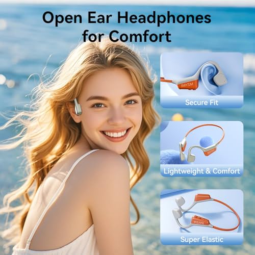 Green Wireless Bluetooth 5.4 Open Ear Bone Conduction Headphones with Mic K762