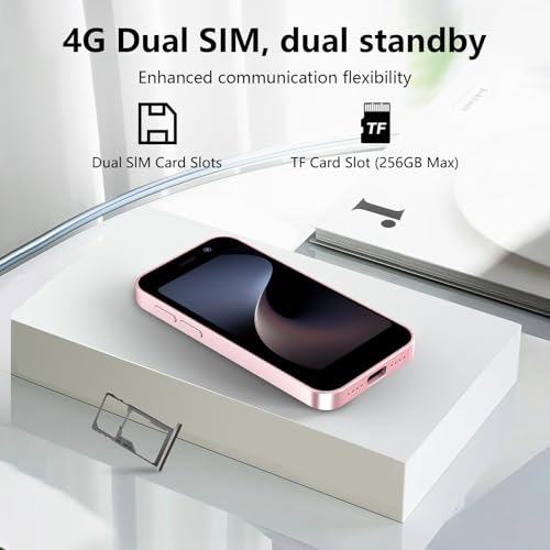 Black 3.0'' Touch Screen Mini Smartphone 2000mAh Dual SIM Quad Core 2GB+16GB D501