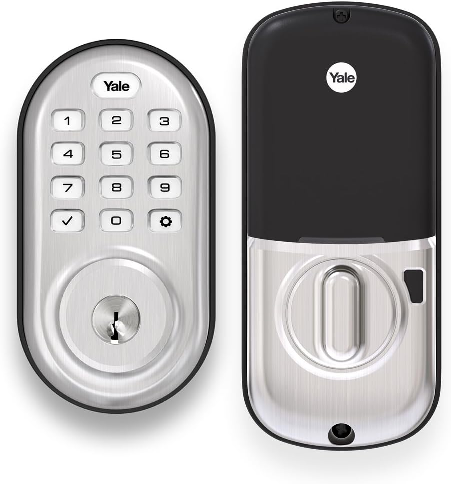 Push Button Deadbolt in Satin Nickel F138006