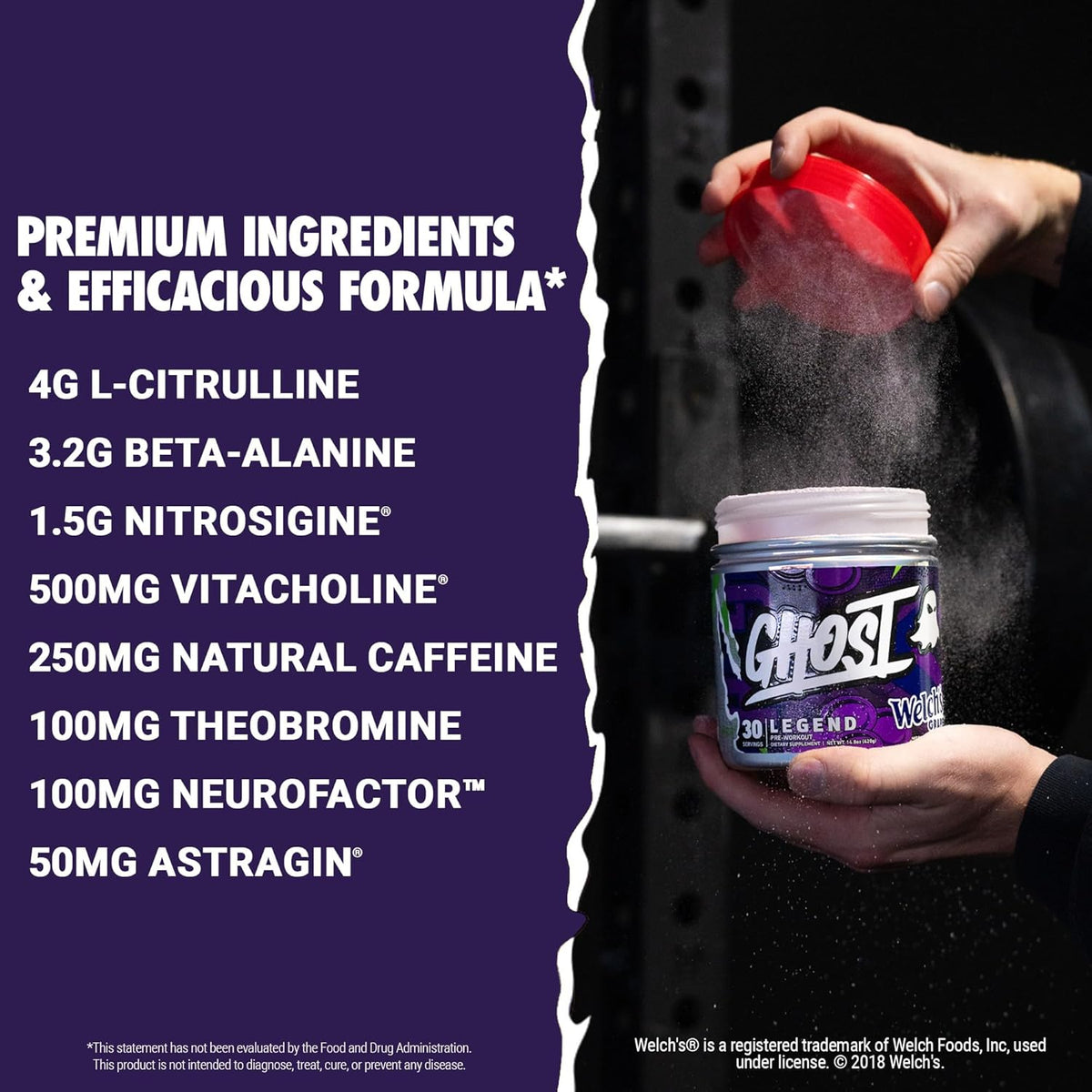 Pre-Workout Powder, Grape - 30 Servings Q6089