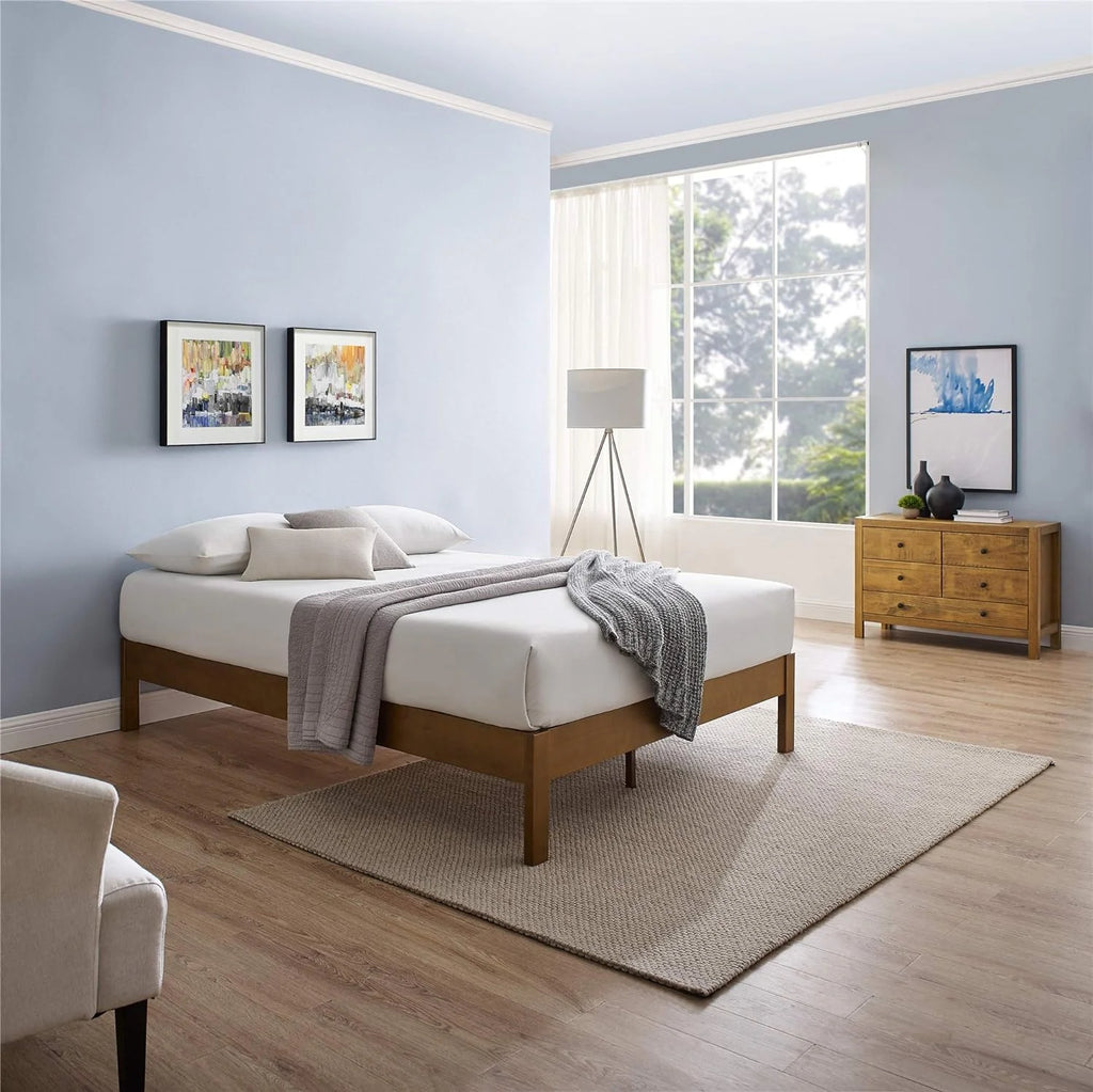 Wood Platform Bed Frame King D677