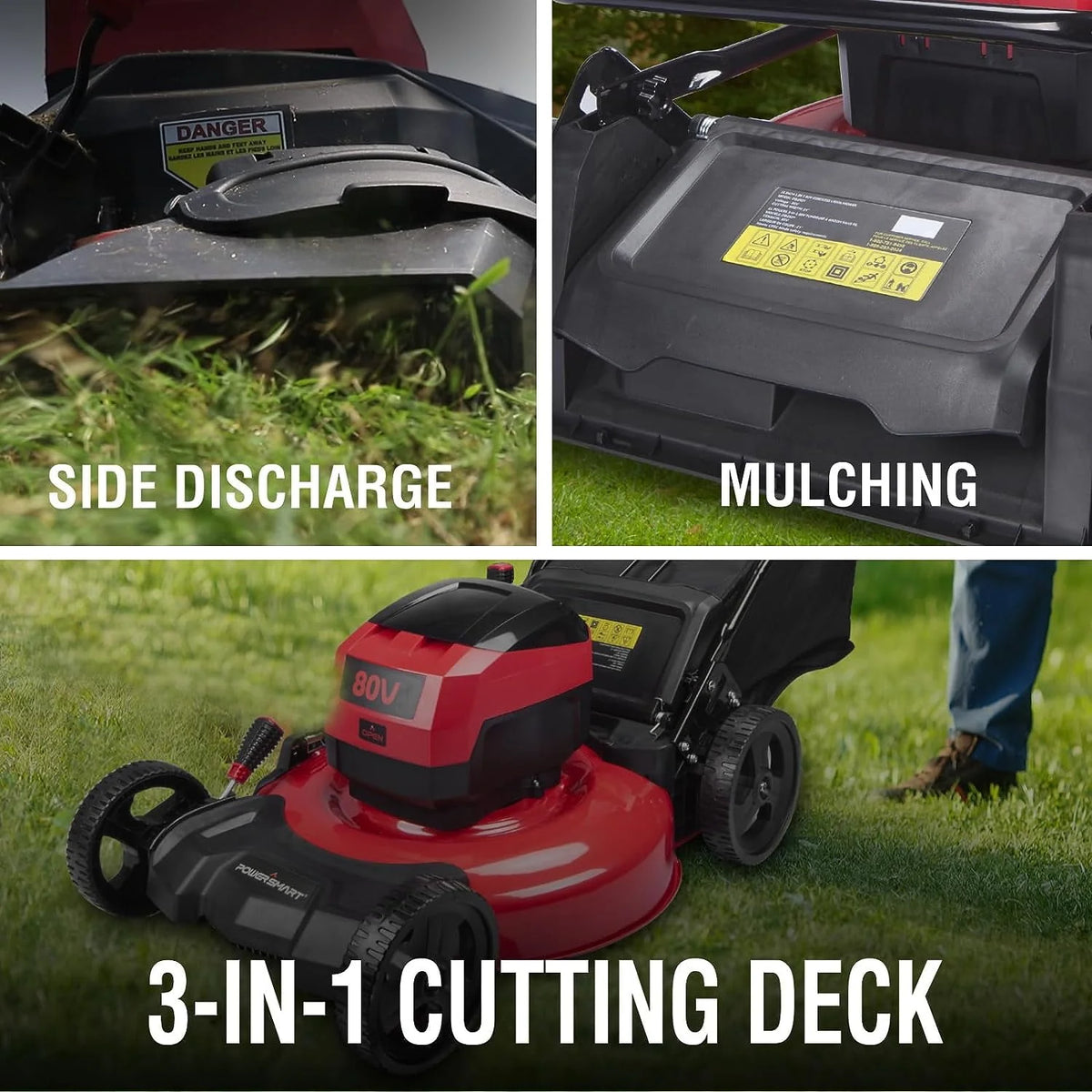 80V MAX 21 Cordless Brushless Electric Lawn Mower K3461