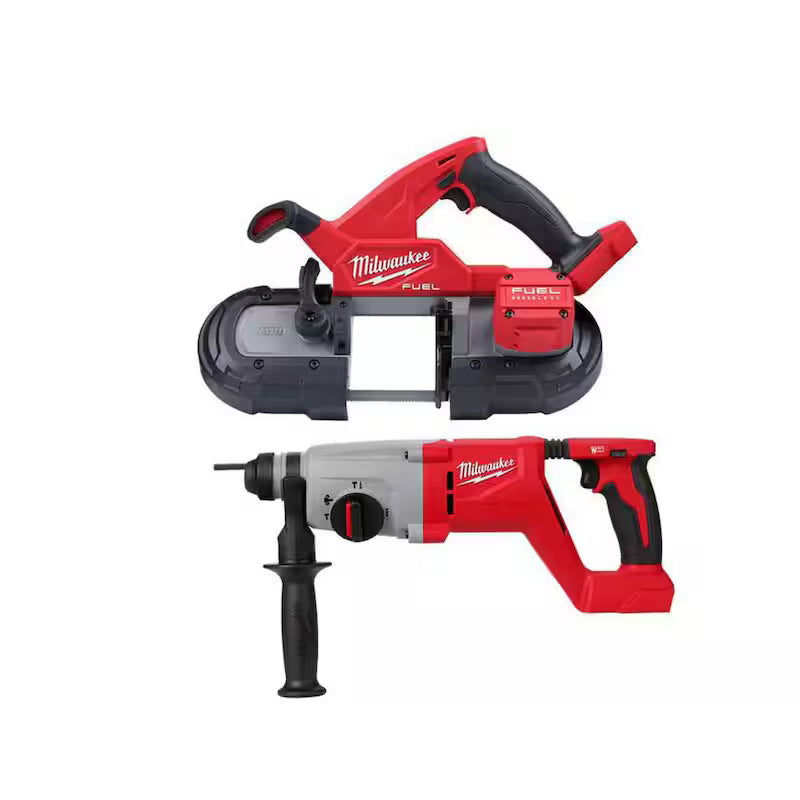 18V Lithium-Ion Brushless Cordless Compact Bandsaw and SDS Plus Rotary Hammer W219