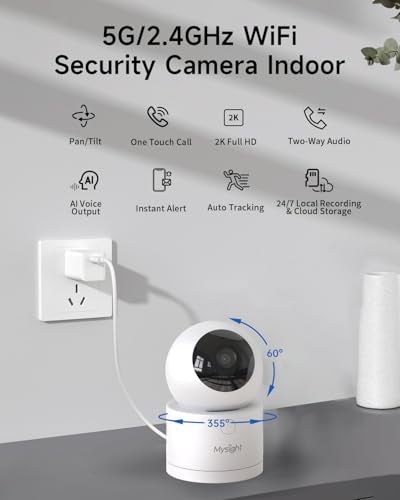 2K Pan/Tilt Indoor Security Camera K602