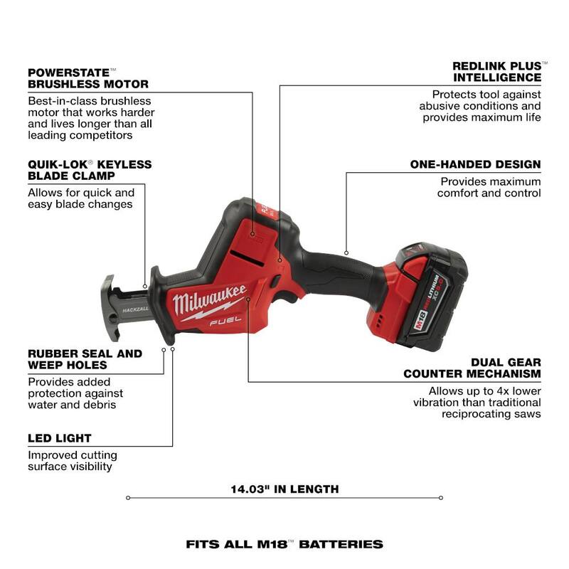18V Lithium-Ion Brushless Cordless Reciprocating Saw Kit H578505