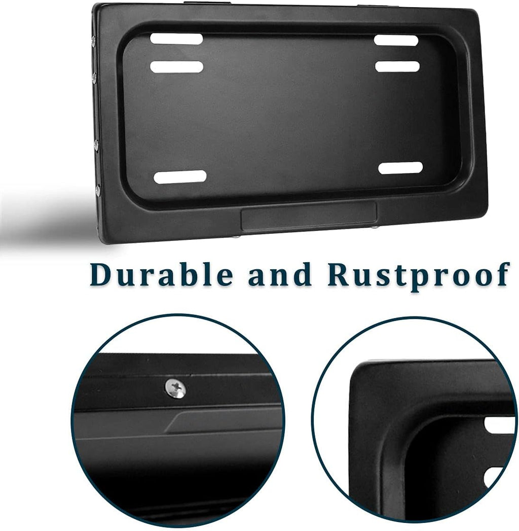Black License Plate Frame Pack of 2 R755