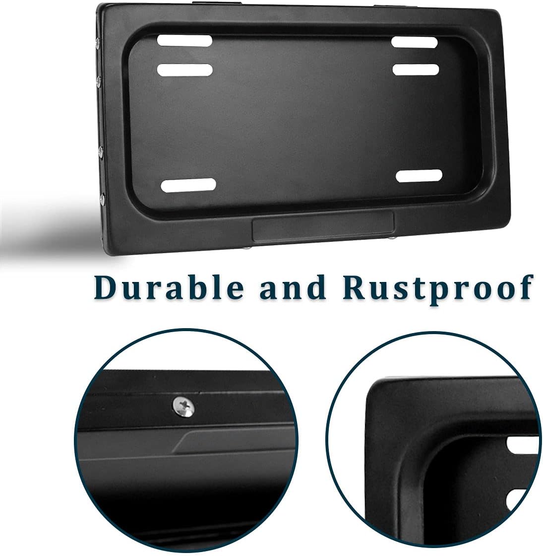 Black License Plate Frame Pack of 2 R755