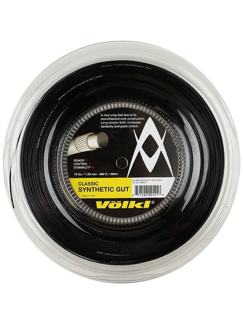 Black 16G/1.30 Reel Synthetic Gut String B55316