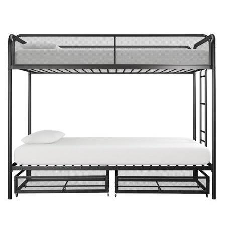Twin Over Twin Bunk Bed with Drawers T66439