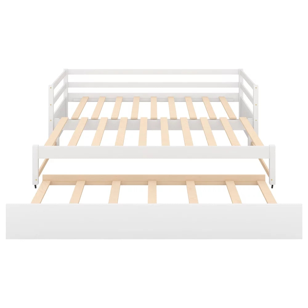 White Twin Daybed with Trundle Q740