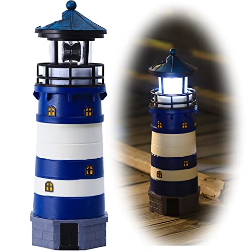 Solar LED Lighthouse Lamp Outdoor Decorative F11587