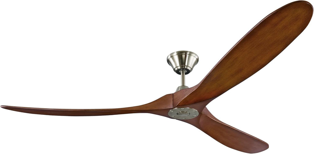 70'' Outdoor Ceiling Fan with Remote Control, Brushed Steel Z774