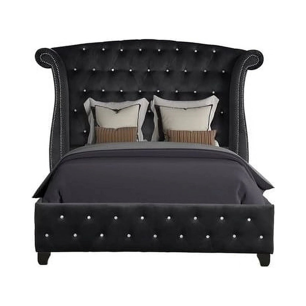 Black 5 Pc Wood Bedroom Set M40665