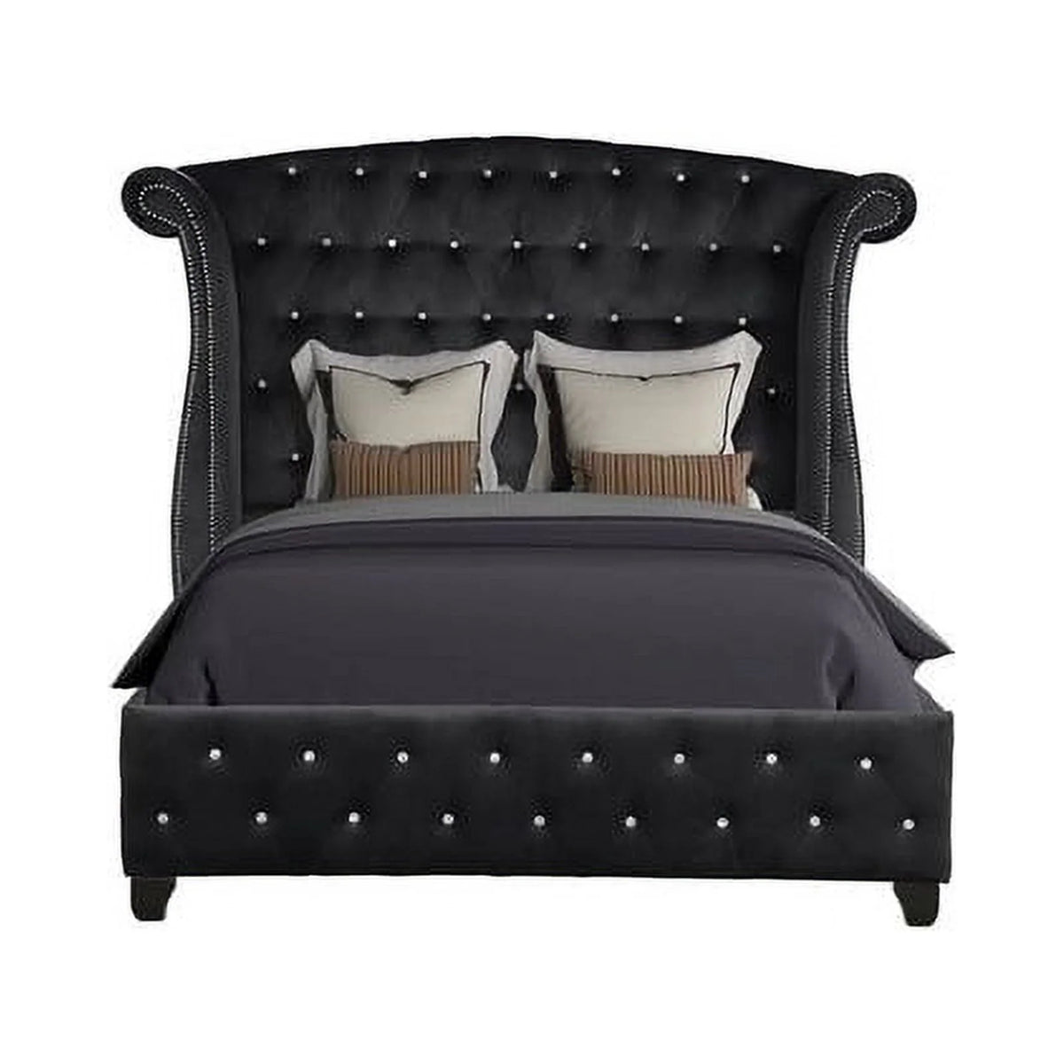 Black 5 Pc Wood Bedroom Set M40665