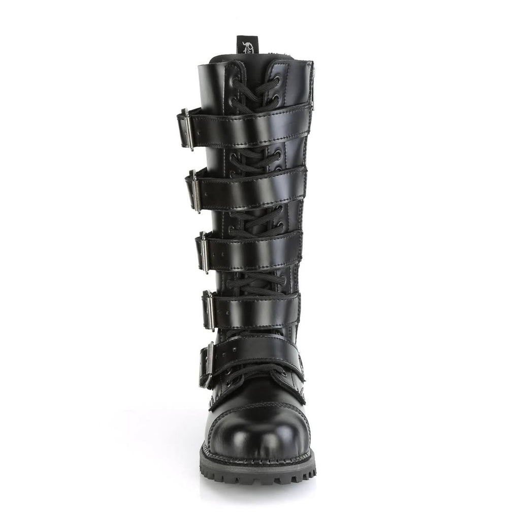 Black Leather Boots L13146