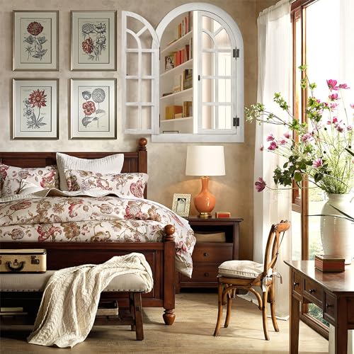Arched Wall Mirror Wood Frame K8626