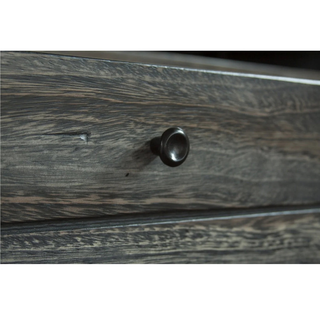 80 Inch 4 Drawer 4 Door Gray Solid Wood TV Entertainment Console K845
