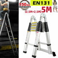 16.5Ft Aluminum Telescoping Ladder, 330lbs Load Capacity S90012