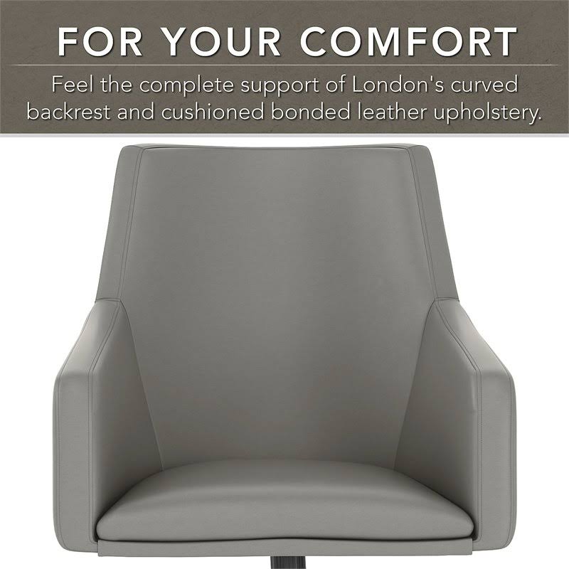 Heather Gray L Shaped Desk & Chair Set O173901