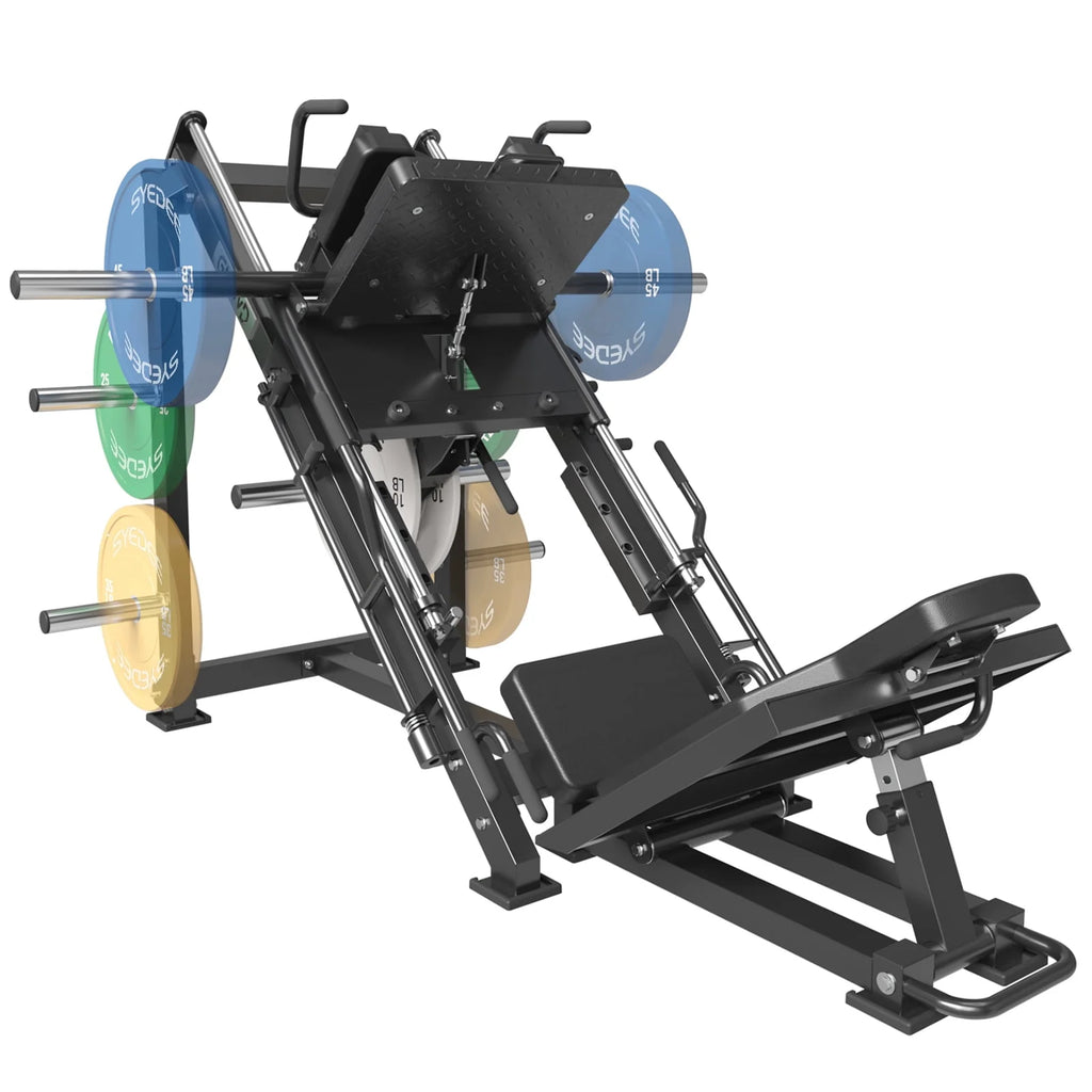 Leg Press Hack Squat Machine with Weight Storage D656