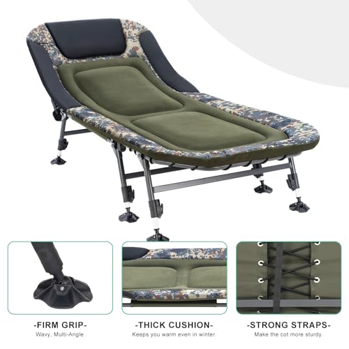 Heavy Duty Folding Camping Cot with Carry Bag Y4743