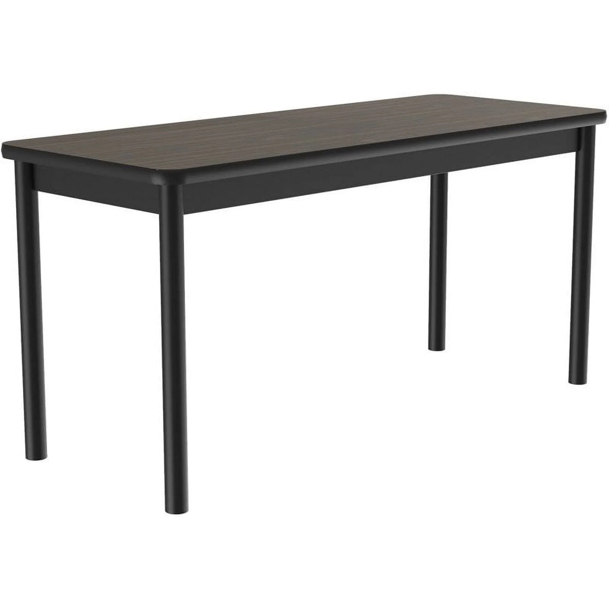 Steel Metal & Wood Library Table E53854