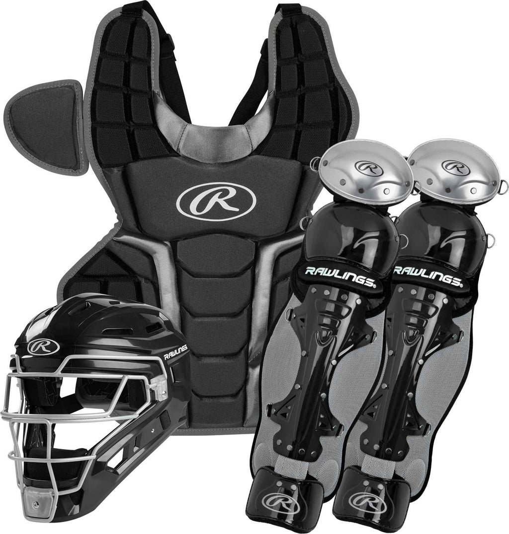 Adult Catcher's Box Set Black/Silver W235353