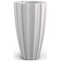 Round White Self-Watering Planter Q573625