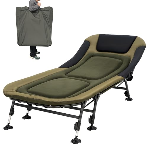 Heavy Duty Folding Camping Cot with Carry Bag Y4743